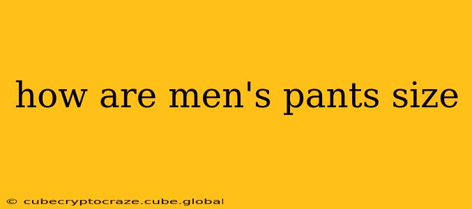 how are men's pants size