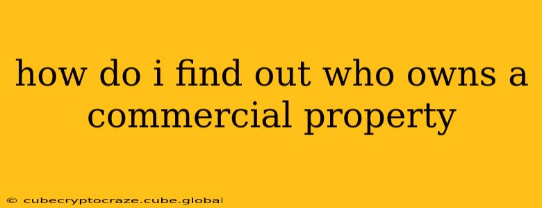 how do i find out who owns a commercial property