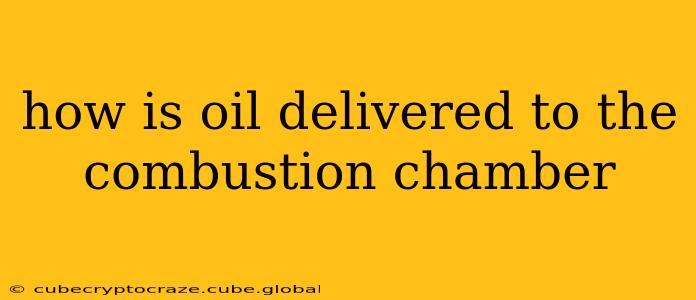how is oil delivered to the combustion chamber