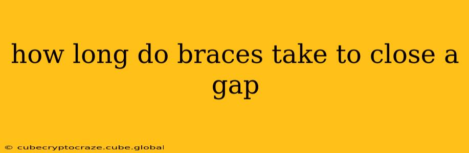 how long do braces take to close a gap