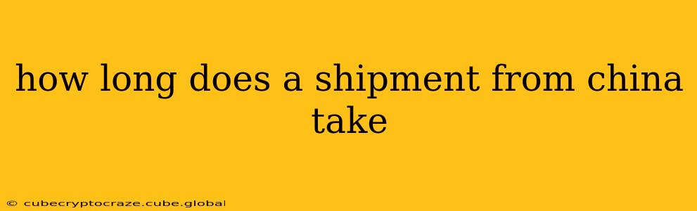 how long does a shipment from china take
