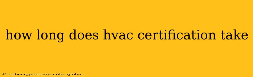 how long does hvac certification take