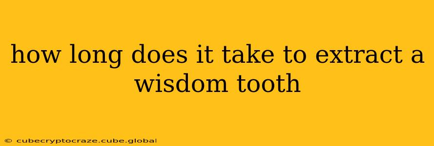 how long does it take to extract a wisdom tooth