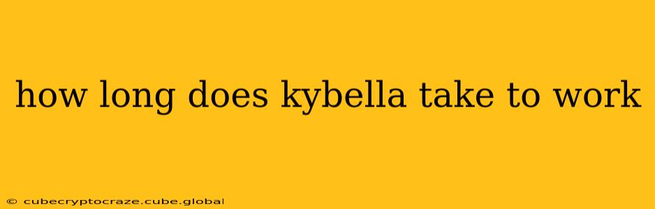 how long does kybella take to work