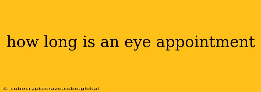 how long is an eye appointment