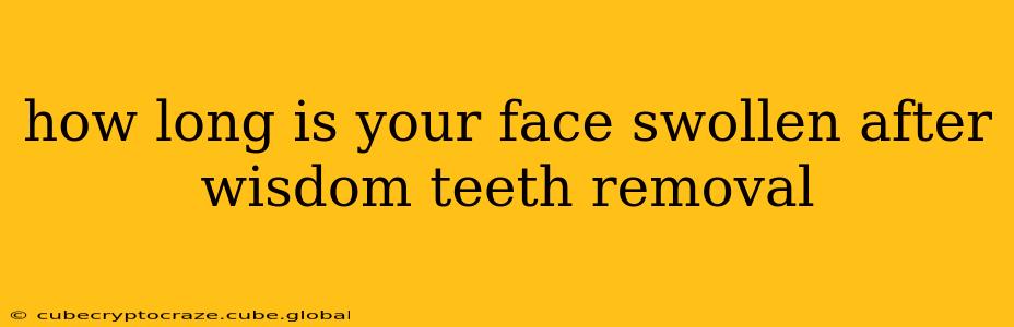 how long is your face swollen after wisdom teeth removal
