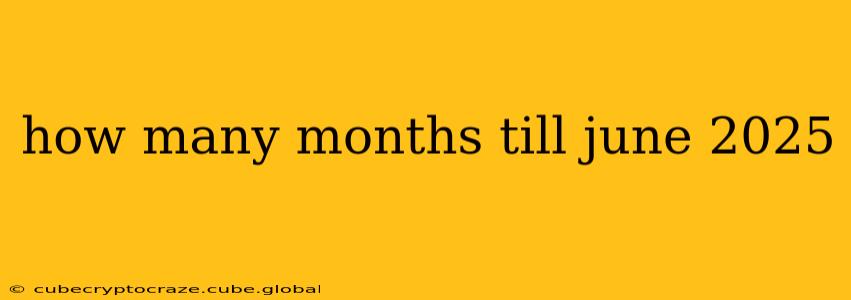how many months till june 2025