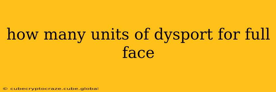 how many units of dysport for full face