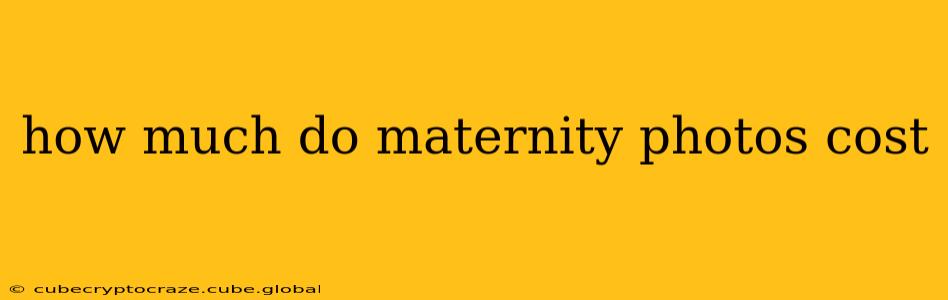 how much do maternity photos cost