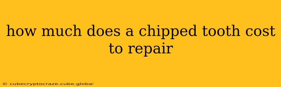 how much does a chipped tooth cost to repair