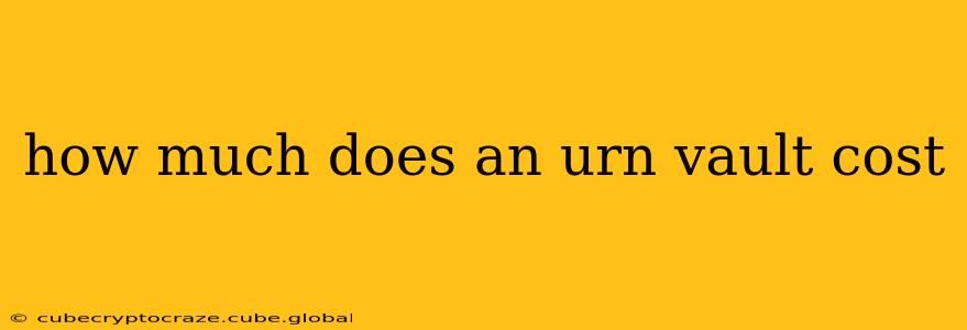 how much does an urn vault cost