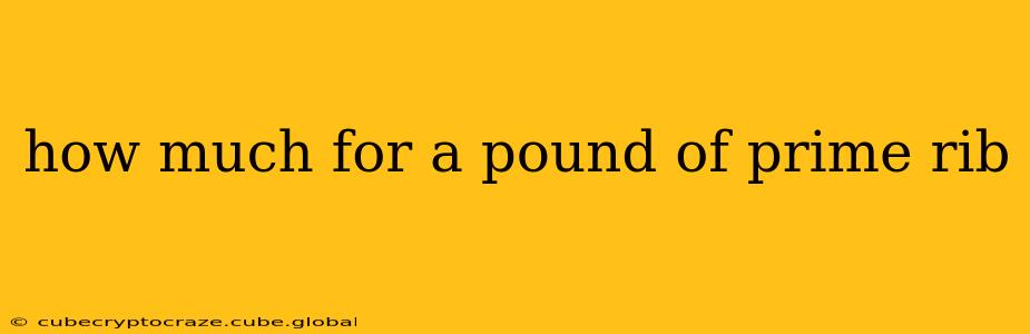 how much for a pound of prime rib
