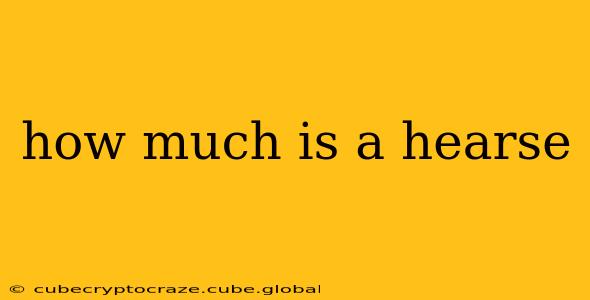 how much is a hearse
