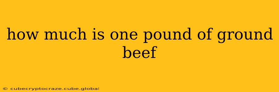 how much is one pound of ground beef