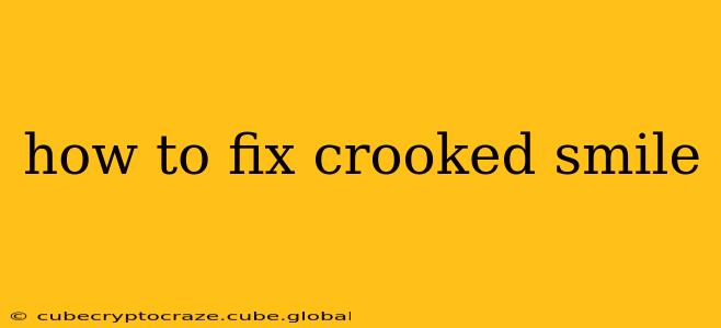 how to fix crooked smile