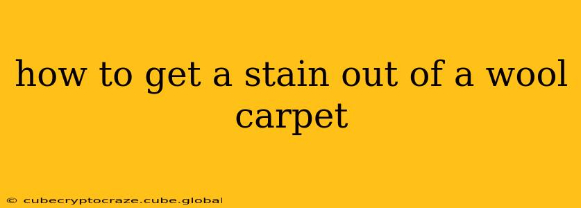 how to get a stain out of a wool carpet