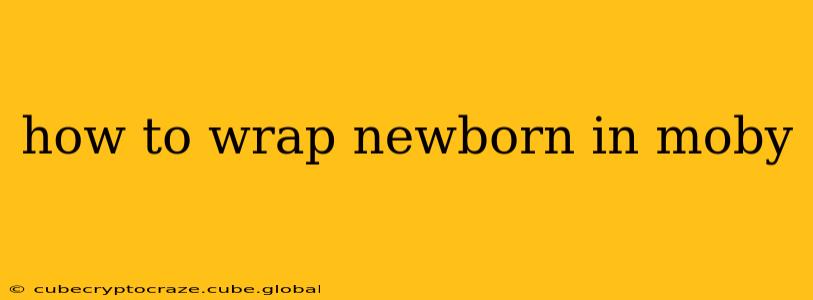 how to wrap newborn in moby