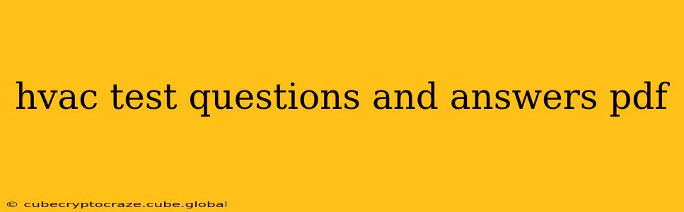 hvac test questions and answers pdf