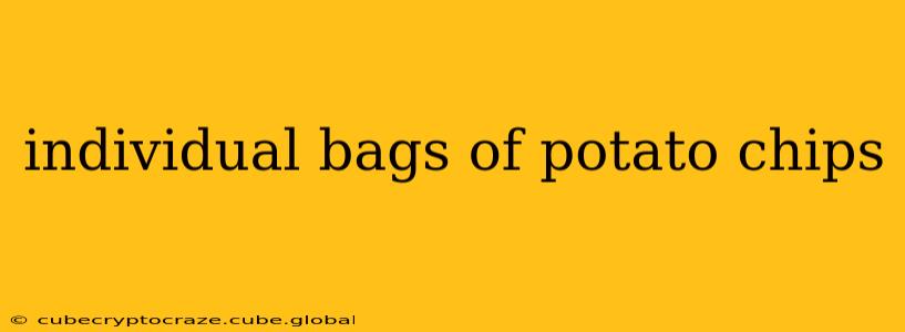 individual bags of potato chips