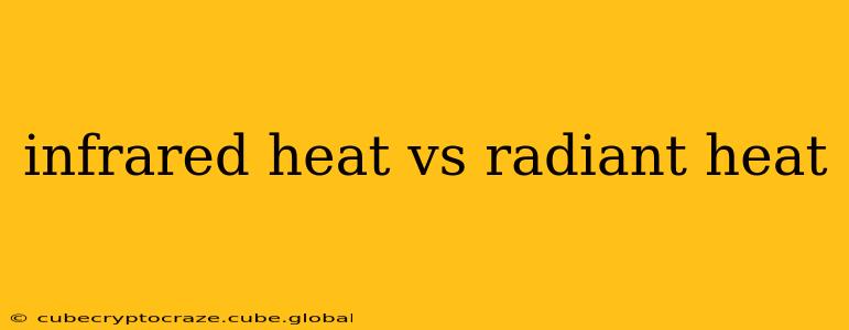infrared heat vs radiant heat
