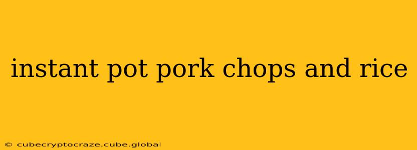 instant pot pork chops and rice