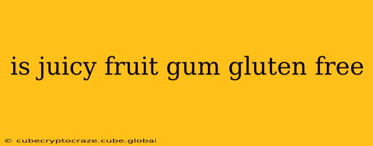 is juicy fruit gum gluten free