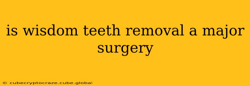 is wisdom teeth removal a major surgery
