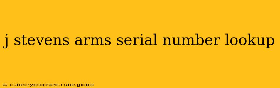 j stevens arms serial number lookup