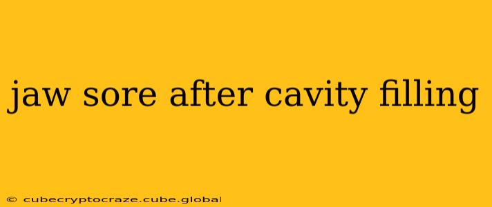 jaw sore after cavity filling