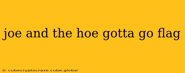 joe and the hoe gotta go flag joe and the hoe gotta go flag
