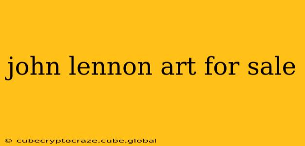 john lennon art for sale