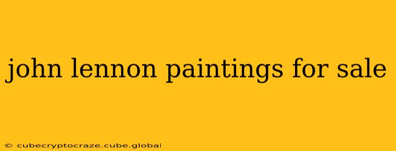 john lennon paintings for sale
