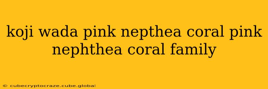 koji wada pink nepthea coral pink nephthea coral family