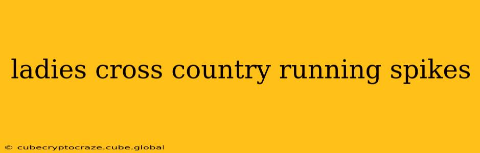 ladies cross country running spikes