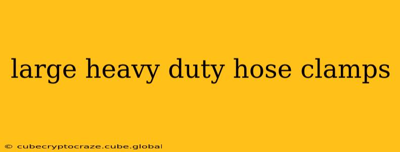 large heavy duty hose clamps