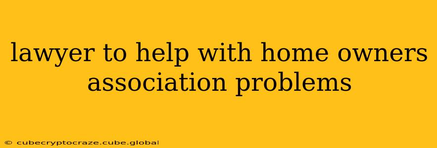 lawyer to help with home owners association problems