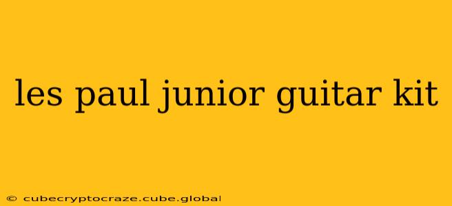 les paul junior guitar kit