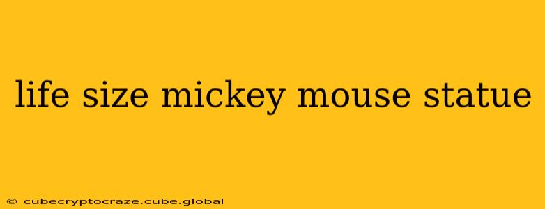 life size mickey mouse statue