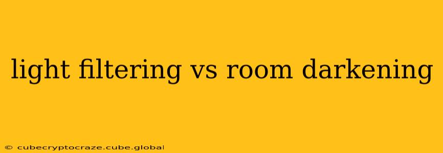 light filtering vs room darkening