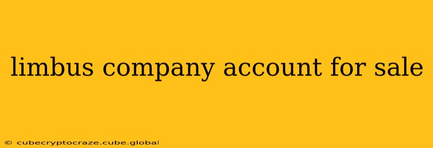 limbus company account for sale