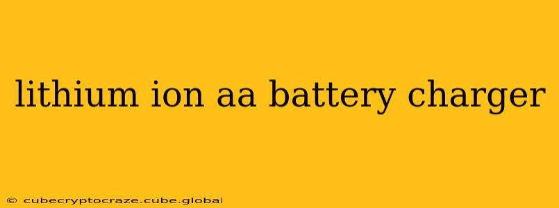 lithium ion aa battery charger