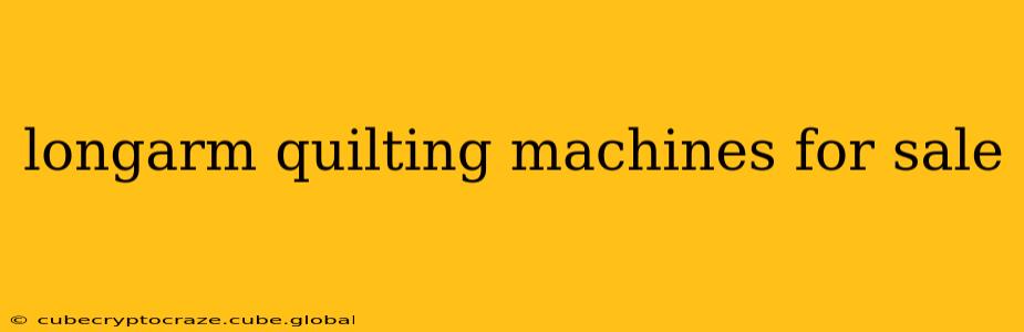 longarm quilting machines for sale