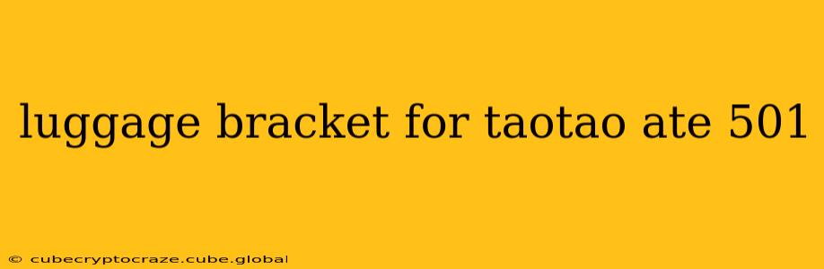 luggage bracket for taotao ate 501