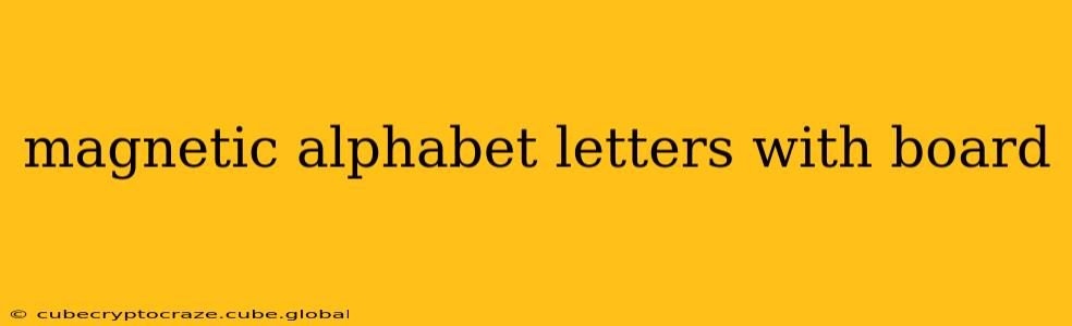magnetic alphabet letters with board