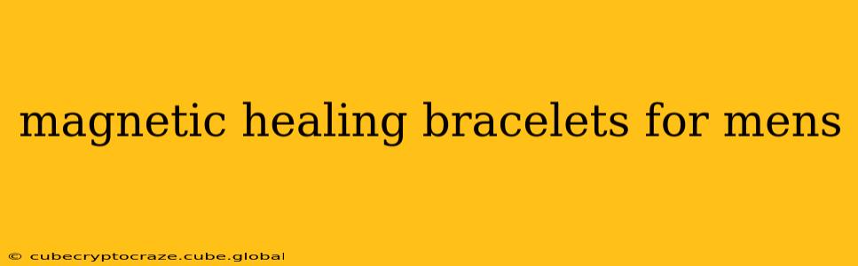 magnetic healing bracelets for mens