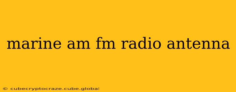 marine am fm radio antenna
