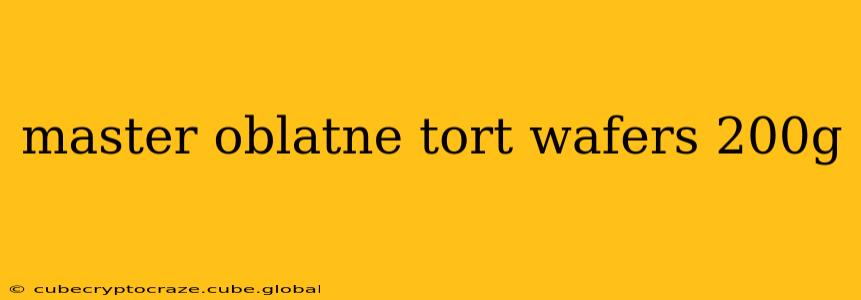 master oblatne tort wafers 200g