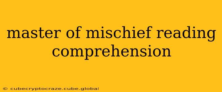 master of mischief reading comprehension