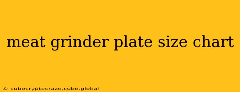 meat grinder plate size chart
