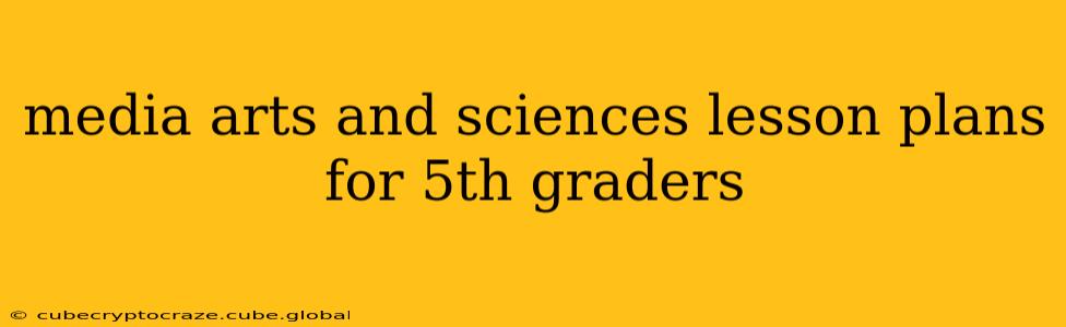 media arts and sciences lesson plans for 5th graders